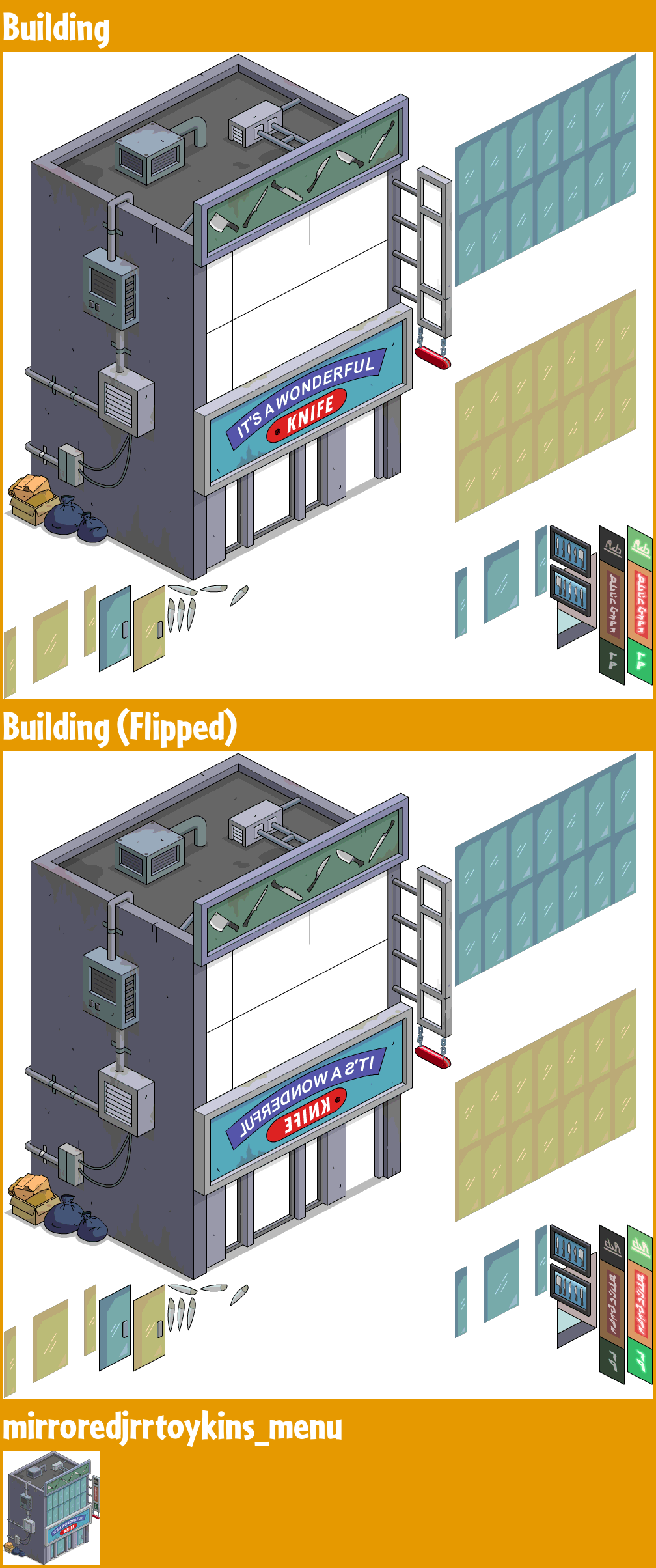 The Simpsons: Tapped Out - Mirrored It's a Wonderful Knife