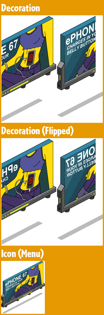 The Simpsons: Tapped Out - ePhone 67 Billboard