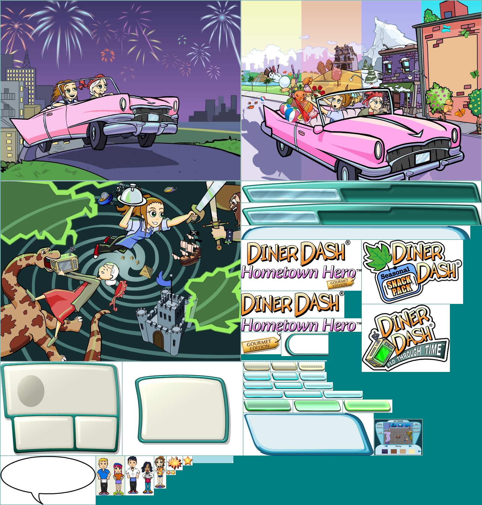 Diner Dash: Hometown Hero - Main Menu