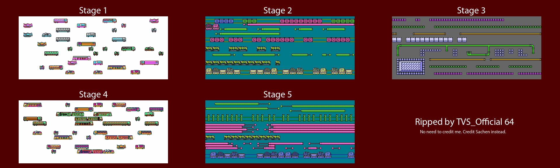 Stages 1 to 5