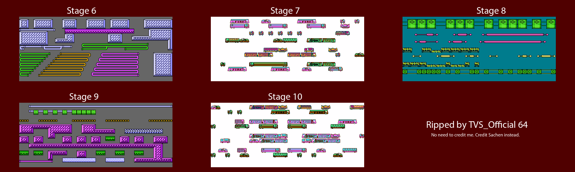 Stages 6 to 10