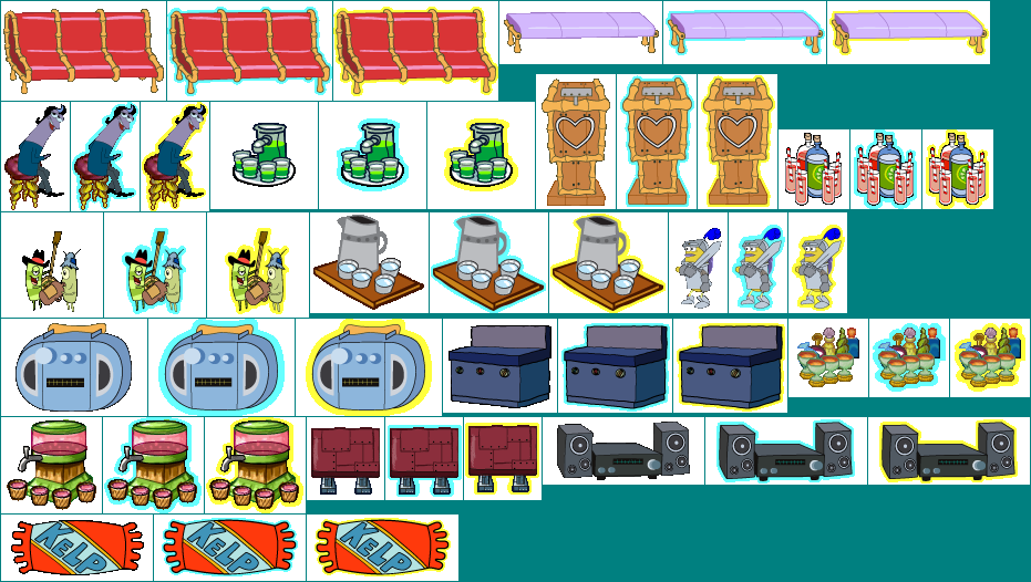 SpongeBob Diner Dash 2: Two Times the Trouble - Upgrade Icons