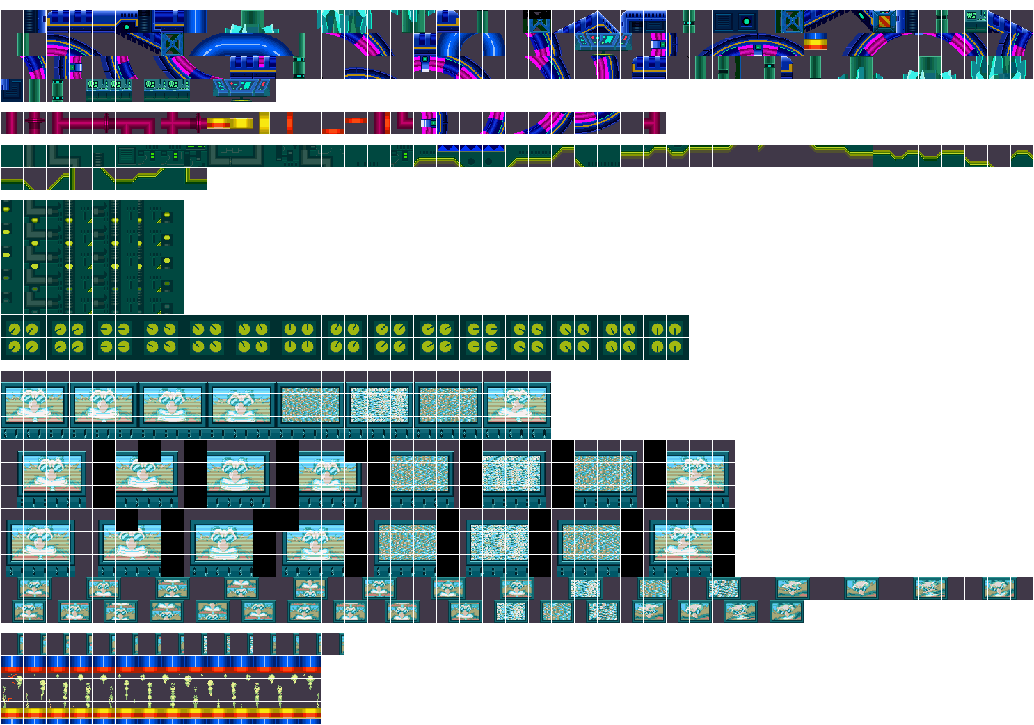 Sonic X (Leapster) - Eggman's Base Tiles