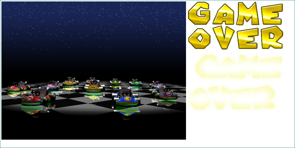 Mario Kart Arcade GP - Game Over