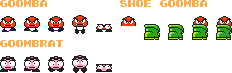 Goomba & Goombrat (SMB2 NES-Style)