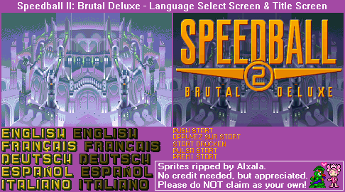 Language Select Screen & Title Screen