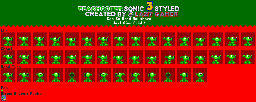 Peashooter (Sonic 3-Style)