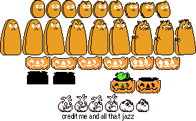 Wall-Nut, Tall-Nut, Pumpkin & Garlic (NES Style)