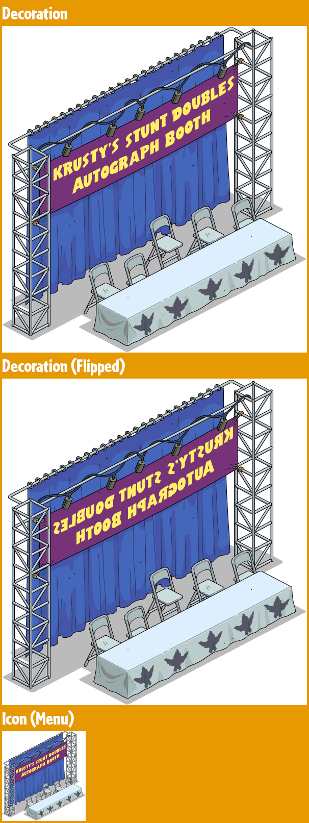 Krusty's Stunt Doubles Autograph Booth