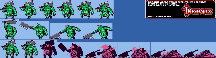 Bubonic Abomination (Helltaker Colors)