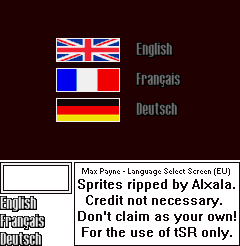 Language Select Screen (EU)