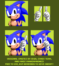 Sonic 1 Title Screen (American Design, Sonic 1-Style)