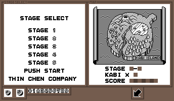 Stage Select & Map Screen