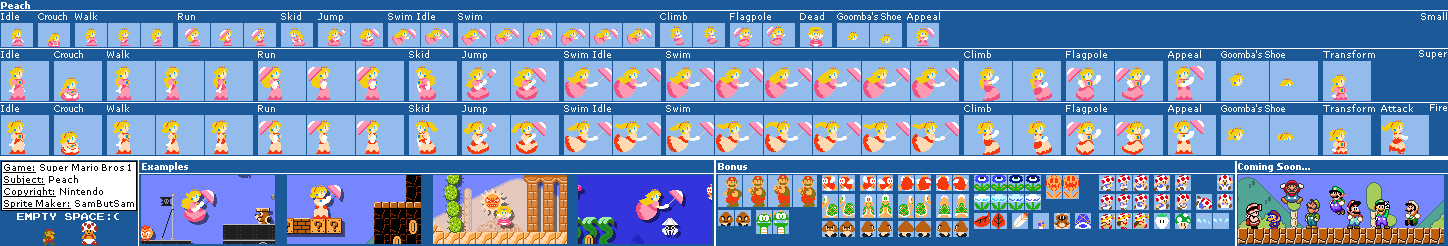 Princess Peach (SMM, SMB1-Style)