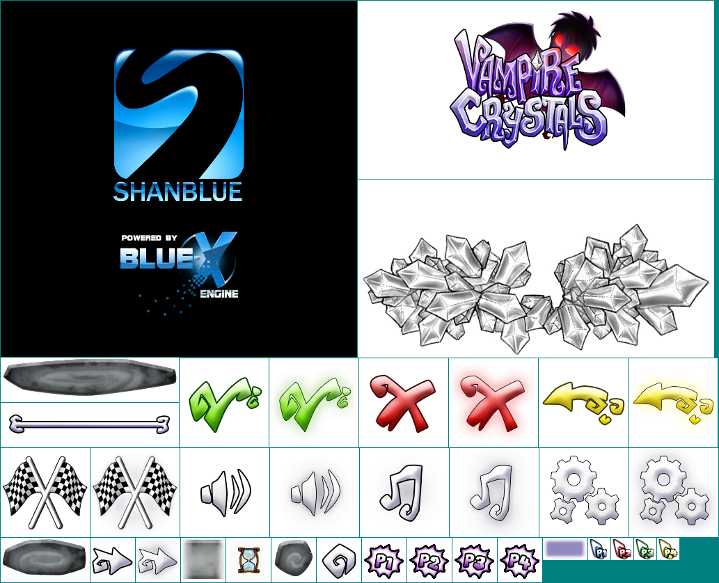 Vampire Crystals - Menus