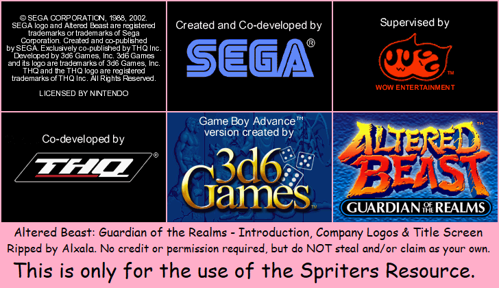 Introduction, Company Logos & Title Screen