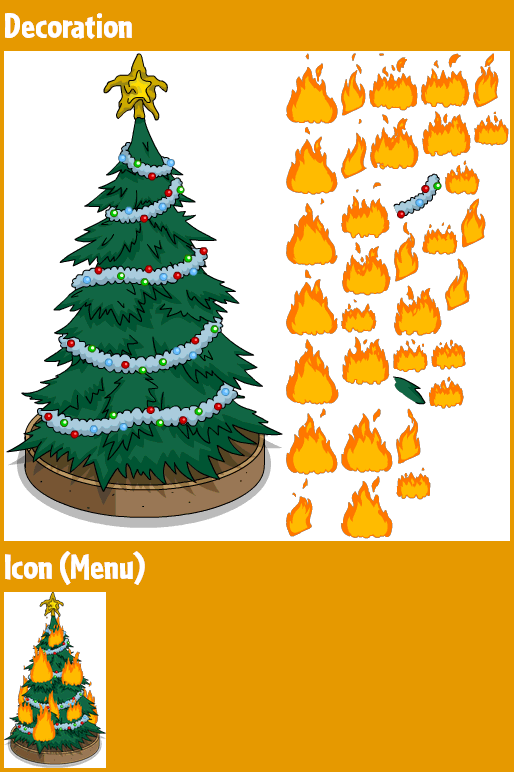 Flaming Christmas Tree