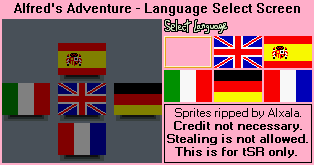 Language Select Screen