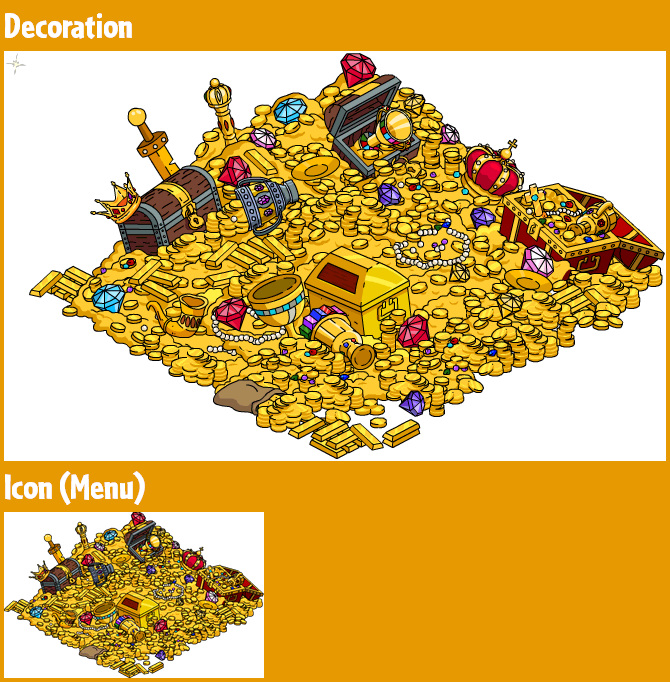 Burns Dragon's Pile of Treasure