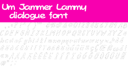 Um Jammer Lammy - Font