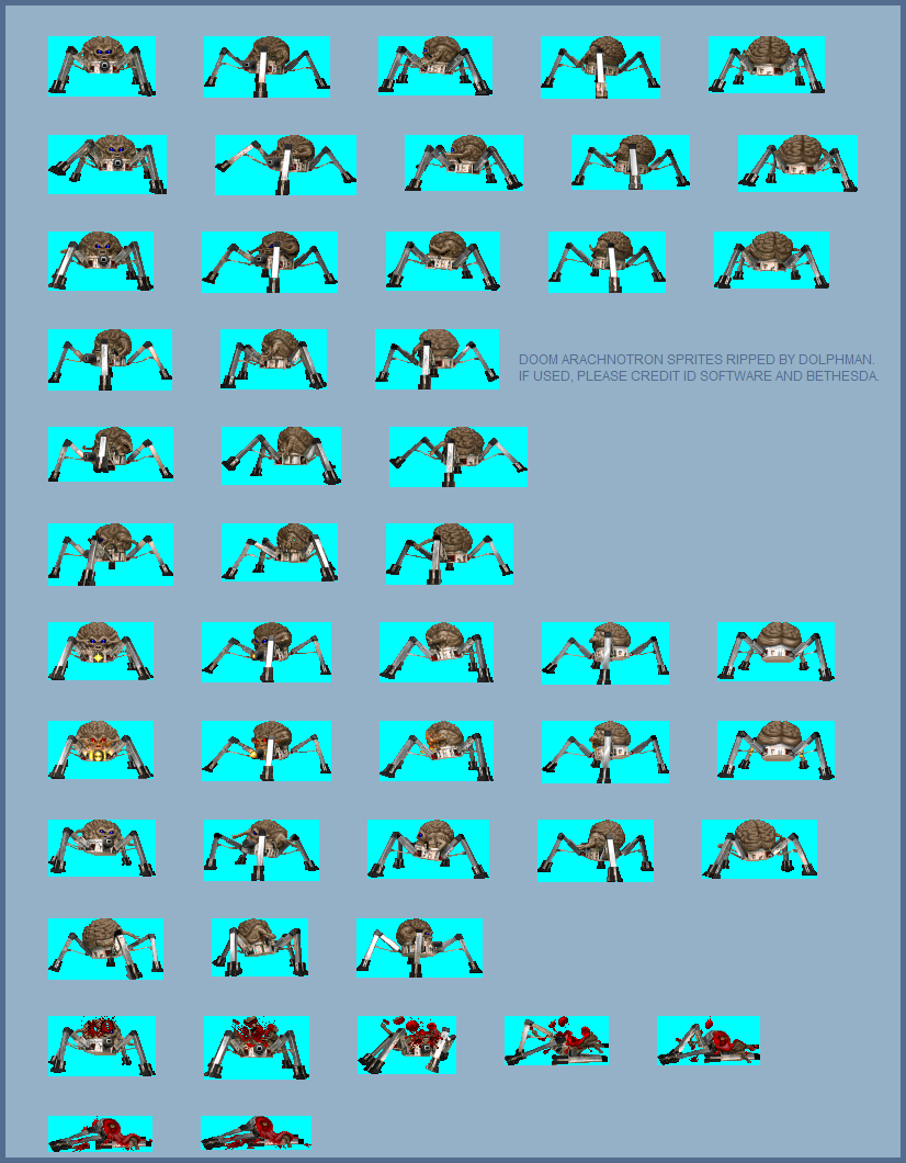 PC / Computer - Doom / Doom II - Arachnotron - The Spriters Resource