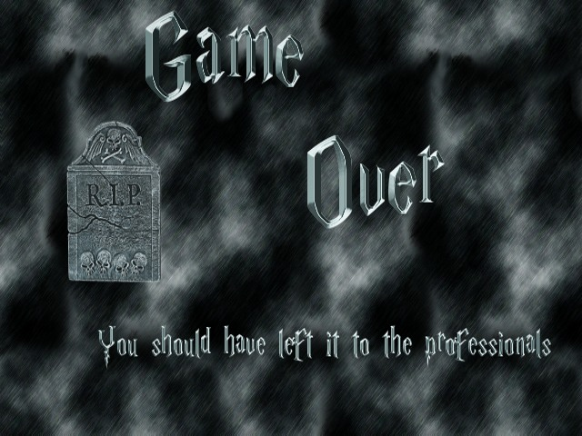 Game Over Screen