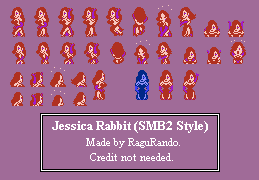 Jessica Rabbit (Super Mario Bros. 2 NES-Style)