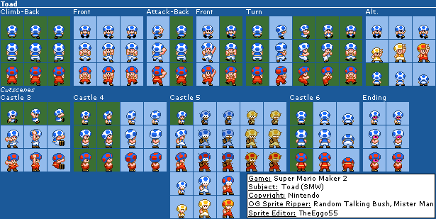 Toad (Expanded, SMW-Style)