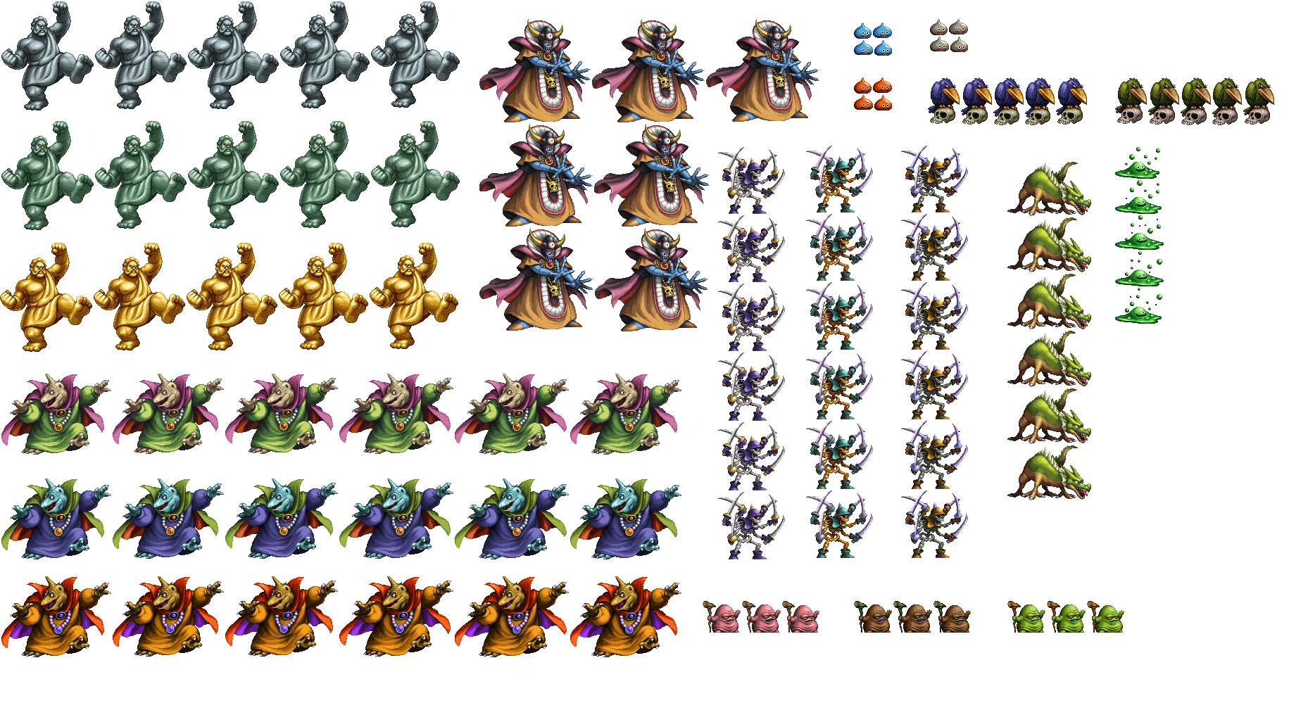 Dragon Quest Collab Enemies