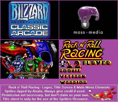 Logos, Title Screen & Main Menu Elements