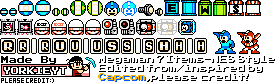 Megaman 7 Items (NES-Style)