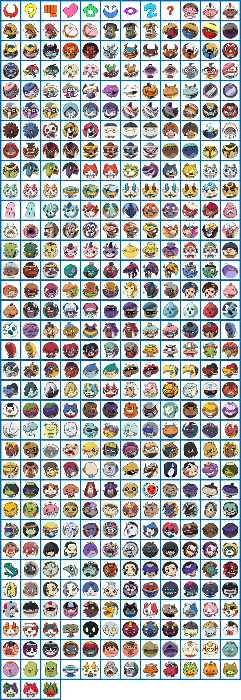 Character Icons