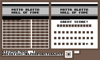 Hall Of Fame Screen