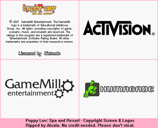 Copyright Screen & Logos