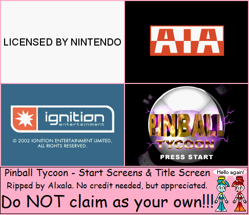 Start Screens & Title Screen