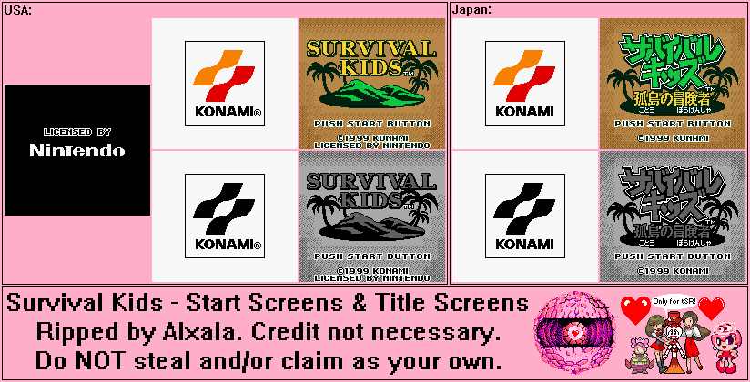 Start Screens & Title Screen