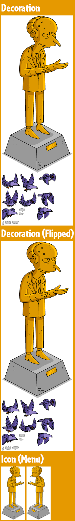 The Simpsons: Tapped Out - Statue of Burns