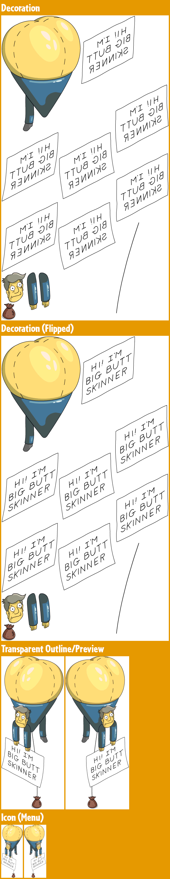 Big Butt Skinner Balloon