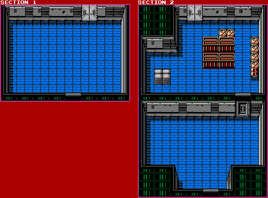 Metal Gear: Snake's Revenge - Building 1 (Floor B-II)