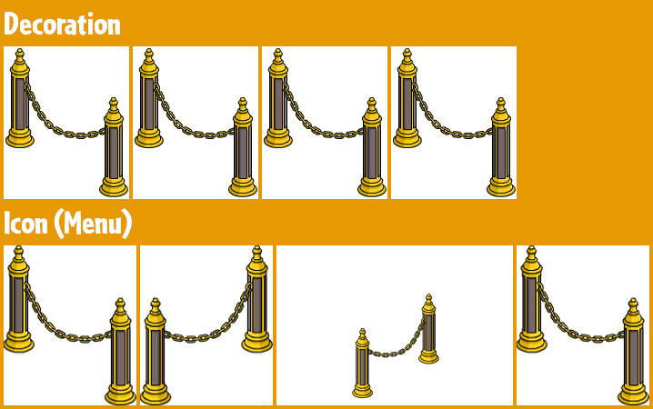 The Simpsons: Tapped Out - Ornate Pier Railing