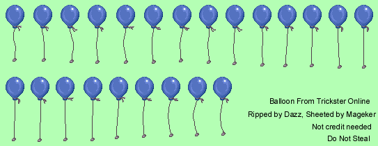 Balloon Sprite Sheet