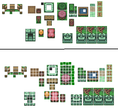 SNES - The Legend of Zelda: A Link to the Past - Kakariko Village Tiles ...