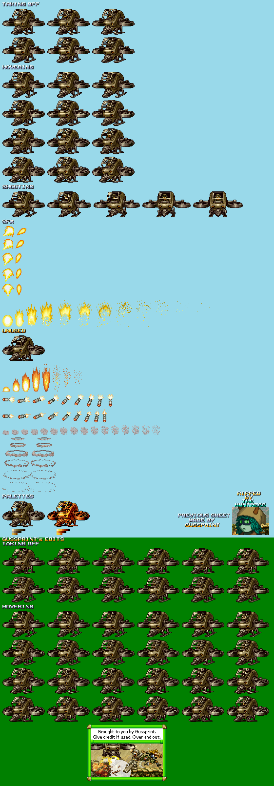 metal slug vehicle sprites