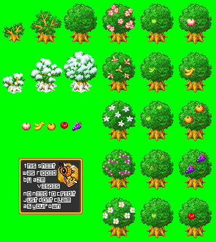 DS - Harvest Moon DS - Fruit Trees - The Spriters Resource