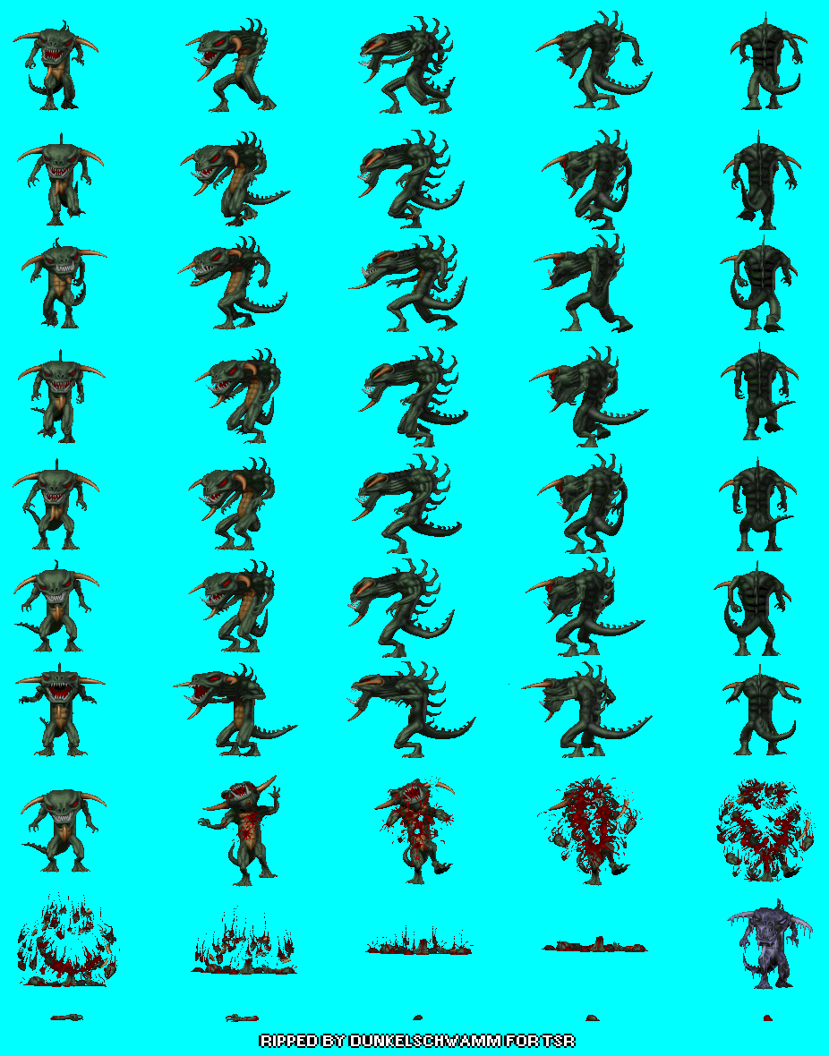 Green Chaos Serpent sprite sheet - [ CHARACTER SPRITES ] - Mugen Free ...