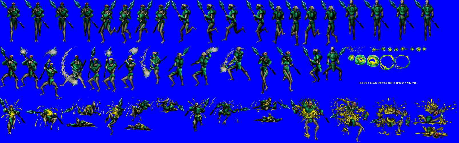 Marathon 2 Durathal sprite sheets - [ CHARACTER SPRITES ] - Mugen Free ...