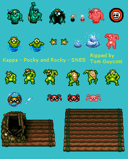 SNES - Pocky and Rocky - Kappa - The Spriters Resource