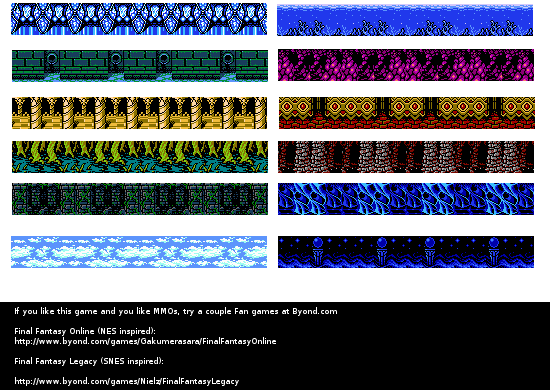 NES - Final Fantasy 3 (JPN) - Battle Backgrounds 2 - The ...