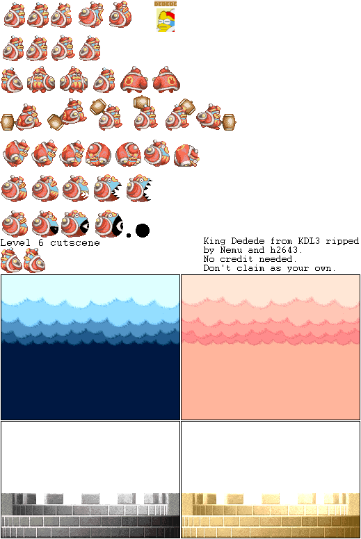 king dedede mario maker sprites