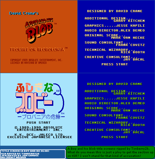 Title Screens